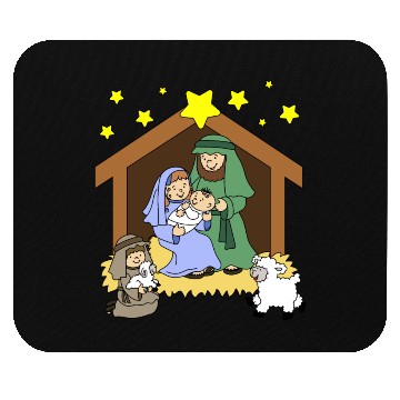 Discover Nativity Scene Mouse Pads