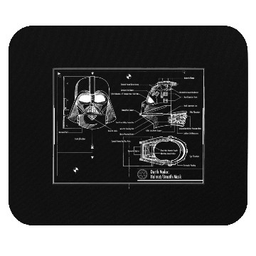 Discover darth vader star wars blueprint Mouse Pads