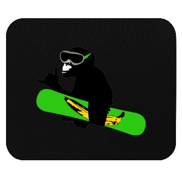 Discover snowboard monkey Mouse Pads