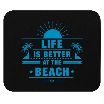 Discover Life Better at The Beach Mouse Pads
