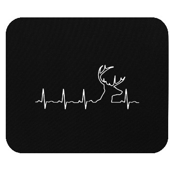 Discover Deer Hunting Heartbeat Mouse Pads