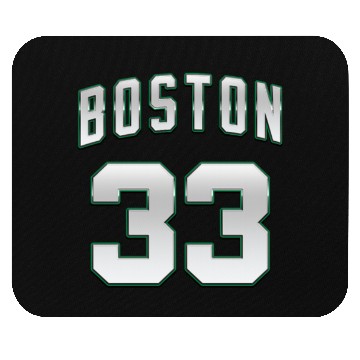 Discover Boston 33 white number Mouse Pads