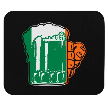 Discover Irish Beer Mug Flag Mouse Pads
