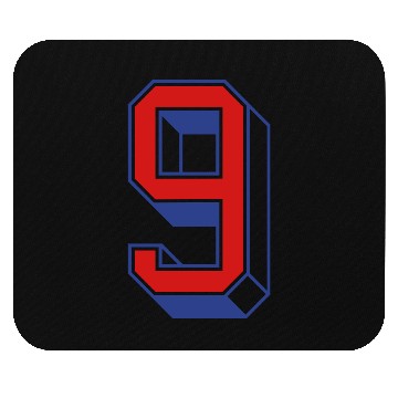 Discover Vintage Jersey number 9 Mouse Pads
