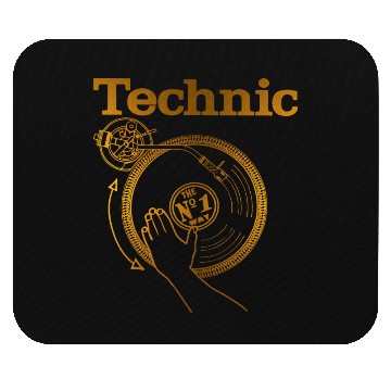 Discover gold turntable Mouse Pads