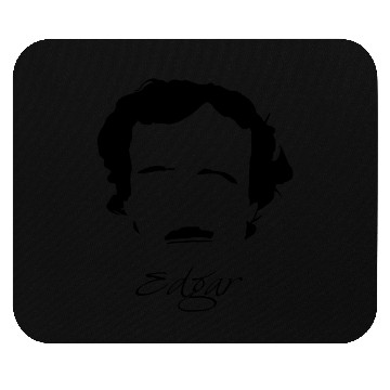 Discover Edgar Allan Poe Silhouette & Hirsute Mouse Pads