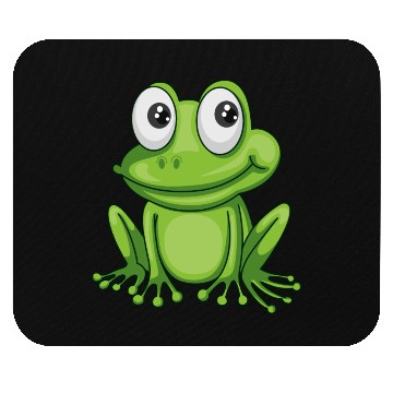 Discover Smiling Cartoon Frog Mouse Pads