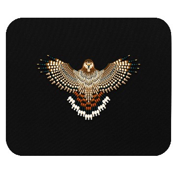 Discover Beaded Red-Tailed Hawk Mouse Pads