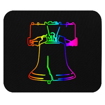 Discover Rainbow Liberty Bell Mouse Pads