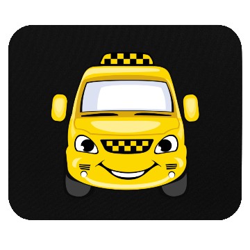 Discover Taxi design art Mouse Pads