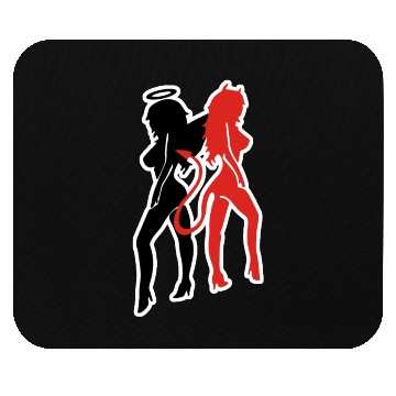 Discover Angel Devil Sexy Woman Mouse Pads