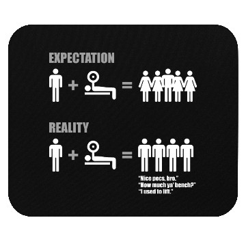 Discover Bodybuilding - Expectation vs Reality (Gym Meme) Mouse Pads