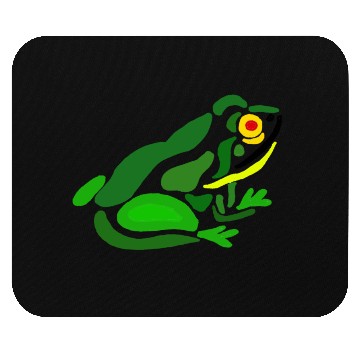 Discover Funky Frog Abstract Art Mouse Pads
