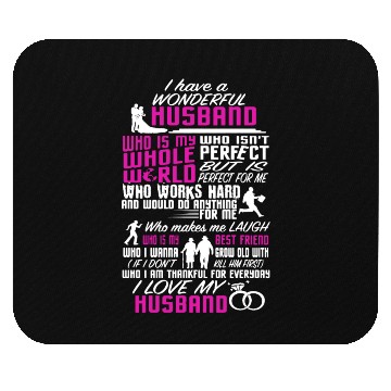 Discover I Love My Husband Mouse Pads