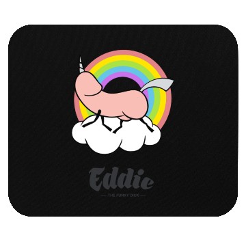 Discover Eddie Funky Unicorn Dick Mouse Pads