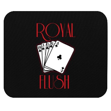 Discover royal flush Mouse Pads