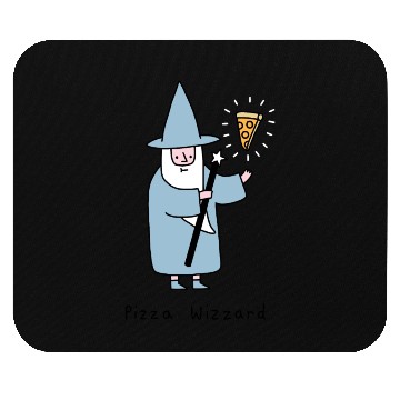 Discover Pizza Wizzard Mouse Pads