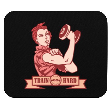Discover TRAIN HARD YOU CAN DO IT Mouse Pads