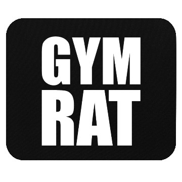 Discover Gym Rat - White Mouse Pads
