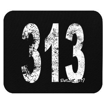 Discover Vintage Detroit Area Code 313 Mouse Pads