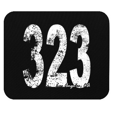 Discover Vintage Los Angeles Area Code 323 Mouse Pads