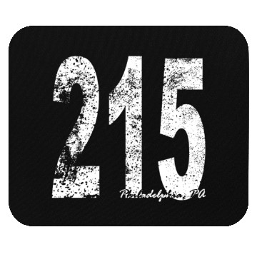 Discover Vintage Philadelphia Area Code 215 Mouse Pads