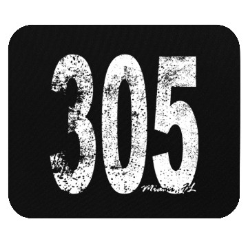 Discover Vintage Miami Area Code 305 Mouse Pads