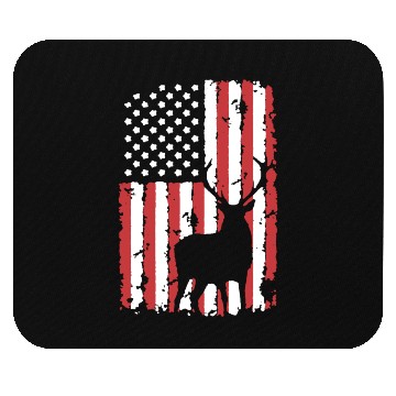 Discover Deer Hunting Flag Mouse Pads