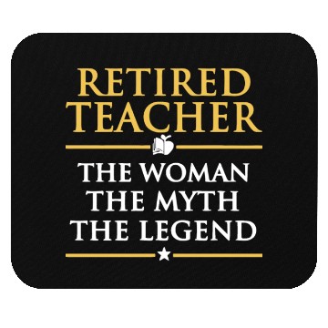 Discover Retired Teacher Mouse Pads