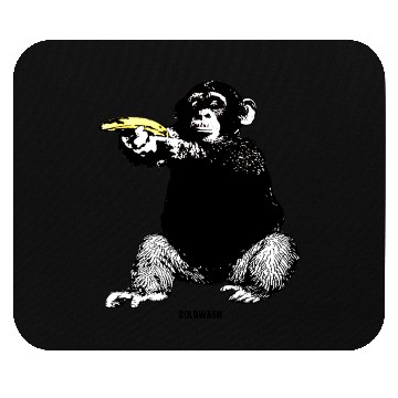 Discover MONKEY SHOOTING BANANA Mouse Pads