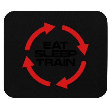 Discover eat sleep train repeat Mouse Pads