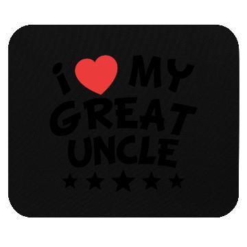 Discover I Heart My Great Uncle Mouse Pads