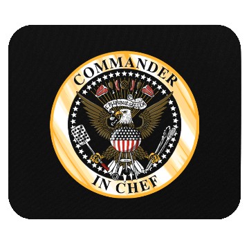 Discover Commander in Chef Mouse Pads