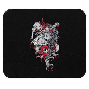 Discover zombie ape with axe on head Mouse Pads