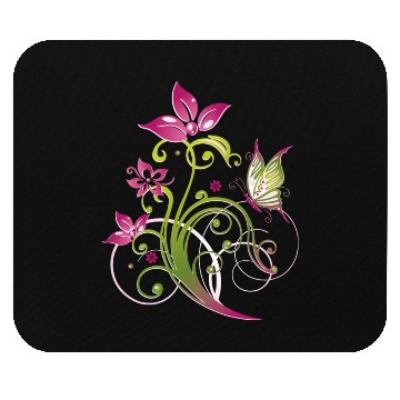 Discover Elegant Floral Swirl Pattern Mouse Pads