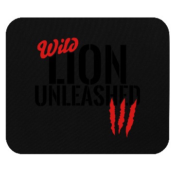 Discover wild lion unleashed Mouse Pads