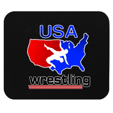 Discover Team USA Wrestling Mouse Pads