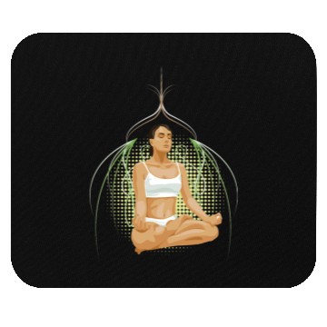 Discover Yoga Woman Mouse Pads