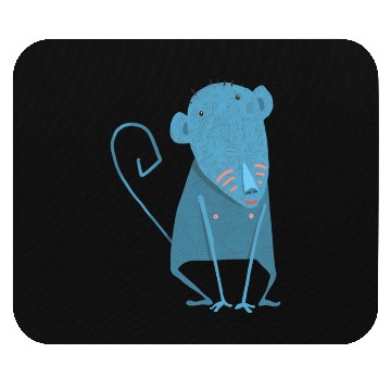 Discover Blue Monkey Mouse Pads