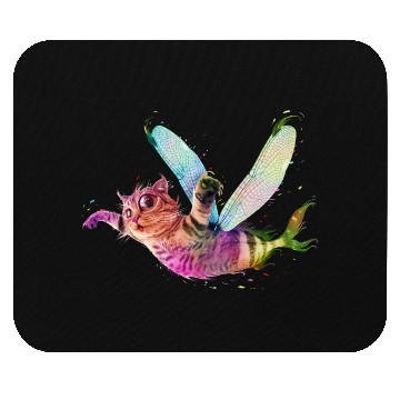 Discover Psychedelic flying catfish Mouse Pads