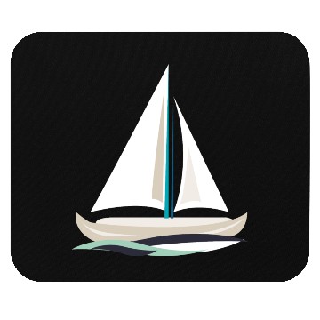 Discover sailing boat Mouse Pads