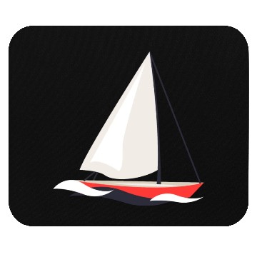 Discover sailing boat Mouse Pads