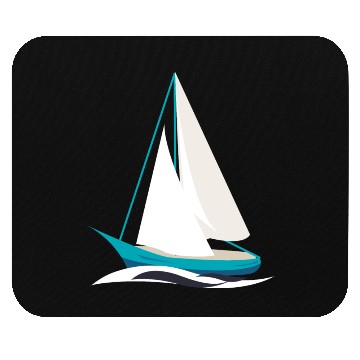 Discover sailing boat Mouse Pads