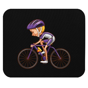 Discover racing bike kid Mouse Pads