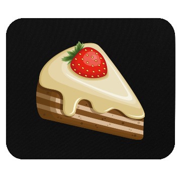 Discover Strawberry cake Mouse Pads