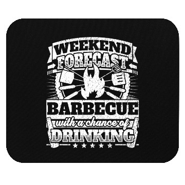 Discover Weekend Forecast Barbecue Drinking Mouse Pads
