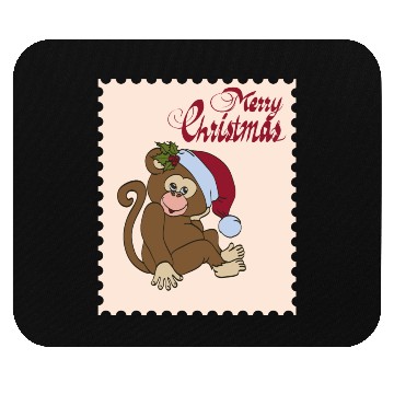 Discover Christmas monkey Mouse Pads