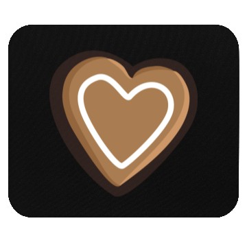 Discover Gingerbread heart Mouse Pads