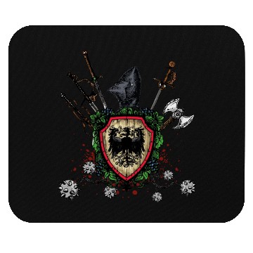 Discover Crest eagle Mouse Pads