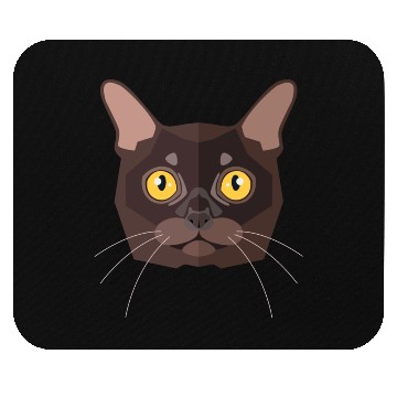 Discover brown cat Mouse Pads